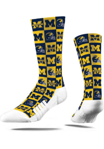 Michigan Wolverines 70s Bedding Mens Dress Socks