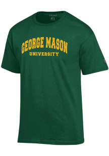 Champion George Mason University Green Primary Logo Short Sleeve T Shirt