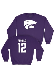Aaron Arnold K-State Wildcats Mens Purple NIL Legacy Player Crew