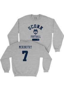 Tyler Mckinstry UConn Huskies Mens Grey NIL Varsity Player Crew