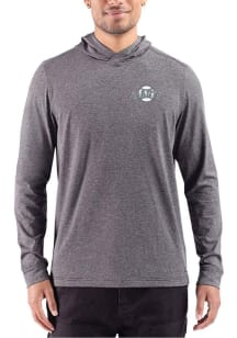 Cutter and Buck San Francisco Giants Mens Black Heather Mono Adapt Big and Tall Hooded Sweatshirt