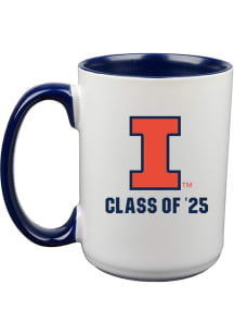Illinois Fighting Illini Class of 2025 15oz Ceramic Mug - White