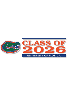 Florida Gators 6x2 Class of 2026 Auto Decal - Blue