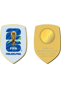 FIFA Philadelphia Souvenir World Cup Host City Pin - Blue