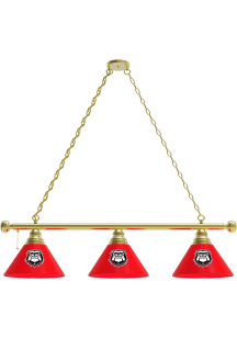 Georgia Bulldogs Mascot 3 Shade Gold Billiard Lamp
