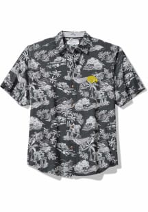 Tommy Bahama Iowa Hawkeyes Mens Black Paradise Isle Short Sleeve Dress Shirt