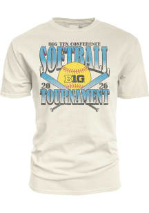 Blue 84 Big Ten Ivory 2026 Big Ten Softball Tournament Short Sleeve T Shirt