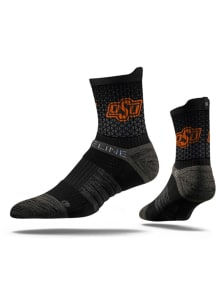 Oklahoma State Cowboys Team Logo Mens Quarter Socks