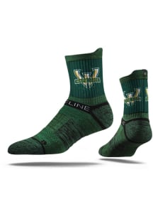 Wayne State Warriors Team Logo Mens Quarter Socks