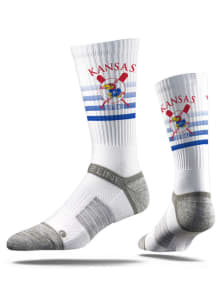 Kansas Jayhawks Strideline Softball Mens Crew Socks
