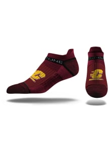 Strideline Central Michigan Chippewas Performance Mens No Show Socks