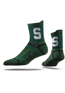 Michigan State Spartans Performance Mens Quarter Socks