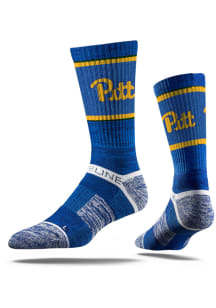 Pitt Panthers Strideline Split Team Logo Mens Crew Socks