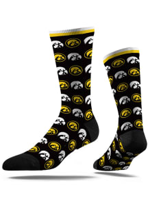 Iowa Hawkeyes Step and Repeat Mens Dress Socks