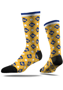 Pitt Panthers Repeat Argyle Design Mens Argyle Socks
