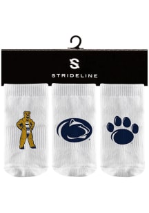 Strideline Penn State Nittany Lions 3PK Baby Quarter Socks