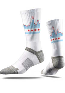 Chicago Strideline Skyline Flag Mens Crew Socks