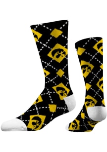 Iowa Hawkeyes Strideline Step and Repeat Mens Crew Socks