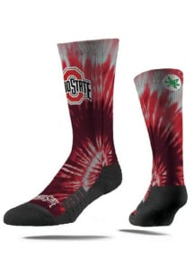 Ohio State Buckeyes Strideline Tie Dye Graphic Mens Crew Socks