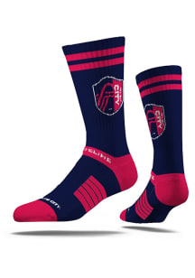 St Louis City SC Strideline Primary Logo Mens Crew Socks