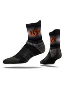 Oklahoma State Cowboys Primary Logo Mens Quarter Socks