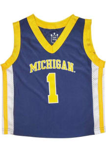 Little King Michigan Wolverines Toddler Blue Full Court Jersey Basketball Jersey