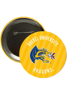 Drexel Dragons 3" Stripes Button - Navy Blue