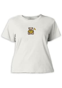 Summit Sportswear George Mason University Womens Natural Teddy Bear Short Sleeve T-Shirt