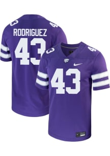 Luis Rodriguez  Nike K-State Wildcats Purple Football NIL Game Football Jersey