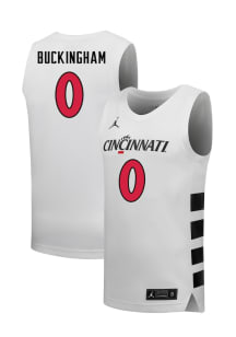 Bryson Buckingham  Nike Cincinnati Bearcats White NIL Name And Number Jersey
