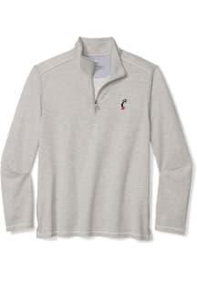 Tommy Bahama Cincinnati Bearcats Mens Black Coasta Vera Long Sleeve Qtr Zip Pullover