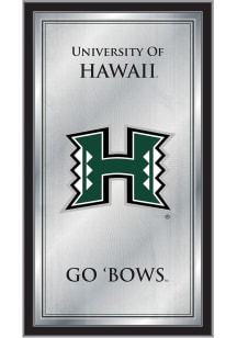 Hawaii Warriors Fight Song Hanging Back Bar Mirror