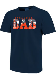 Syracuse Orange Navy Blue Campus Fill Dad Short Sleeve T Shirt