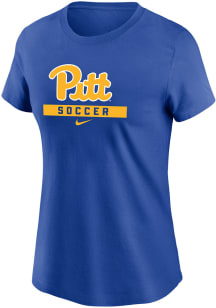 Nike Pitt Panthers Womens Blue Soccer Short Sleeve T-Shirt