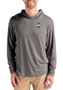 Cutter and Buck Idaho Vandals Mens Graphite Coastline Eco Long Sleeve Lightweight Hoodie