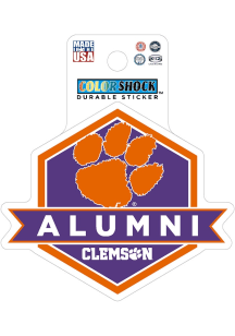 Clemson Tigers 3" Alumni Durable Stickers - Orange