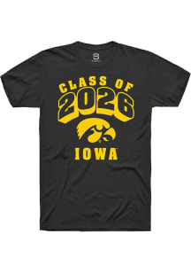 Summit Sportswear Iowa Hawkeyes Black Class of 2026 Short Sleeve T Shirt