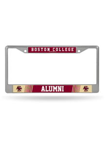 Boston College Eagles Alumni Chrome License Plate Frame - Silver