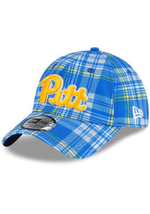 New Era Pitt Panthers Tartan Casual Classic Adjustable Hat - Blue