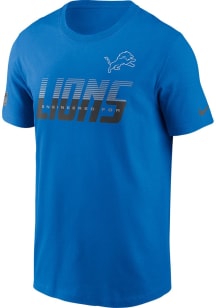 Nike Detroit Lions Blue Sideline Short Sleeve T Shirt