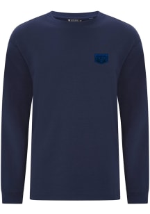 Levelwear Detroit Tigers Navy Blue Luxe Signature Long Sleeve Fashion T Shirt