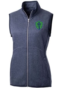 Cutter and Buck Seattle Sounders FC Womens Navy Blue Mainsail Vest