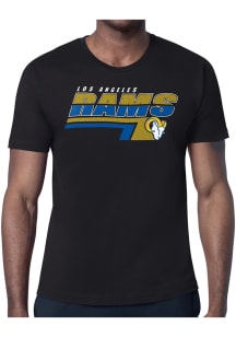 Starter Los Angeles Rams Black Logo Push Short Sleeve T Shirt