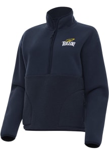 Antigua Toledo Rockets Womens Navy Blue Figure Qtr Zip