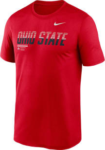 Nike Ohio State Buckeyes Red DriFit Legend Shift Short Sleeve T Shirt