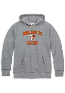 Rally Bowling Green Falcons Mens Grey Triblend Number One Design Long Sleeve Hoodie