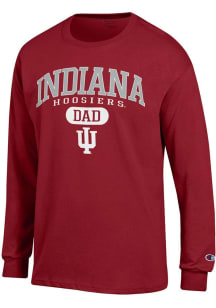 Champion Indiana Hoosiers Crimson Dad Pill Jersey Long Sleeve T Shirt