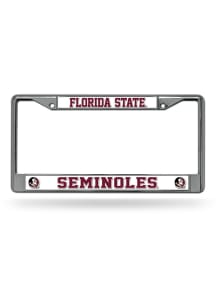 Florida State Seminoles Premium Chrome License Plate Frame - Silver