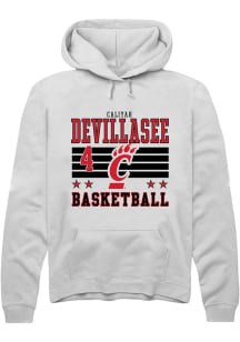 Caliyah DeVillasee Cincinnati Bearcats Mens White NIL Striped Player Hood
