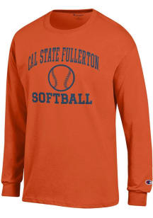 Champion Cal State Fullerton Titans Orange Softball Jersey Long Sleeve T Shirt